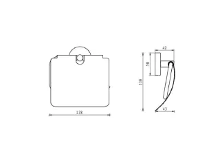 Бумагодержатель Aquanet Flash 210781 хром